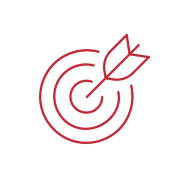  Icon: an arrow, right on target